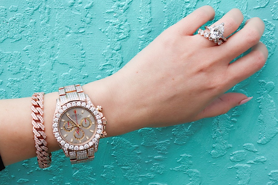 rose gold daytona with ivory dial