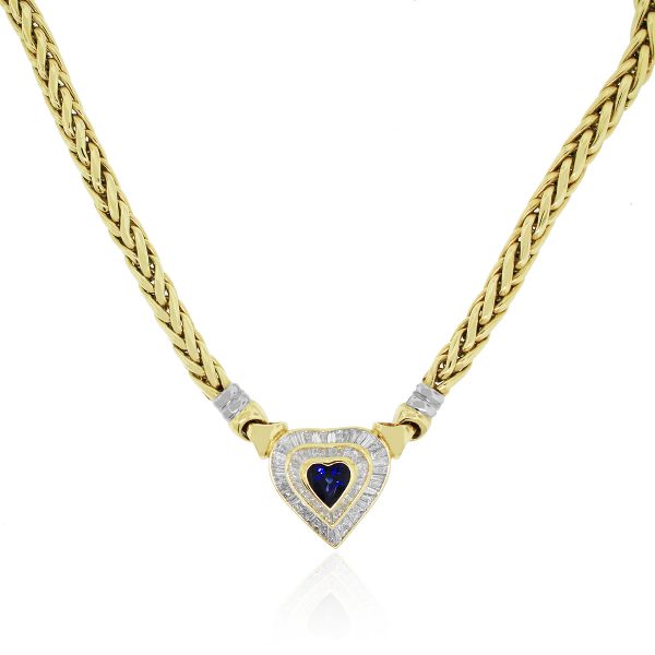 Sapphire and Diamond Necklace