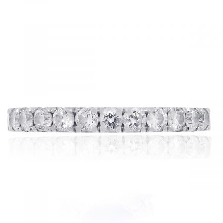 14k white gold diamond eternity band