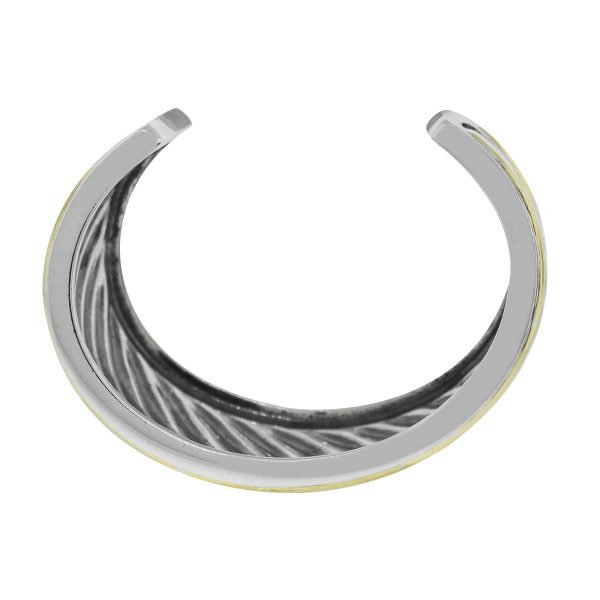 David yurman two tone bangle