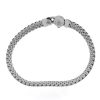 White gold woven bracelet