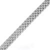 White gold woven bracelet
