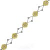 Two tone flower bracelet
