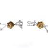 Two tone flower bracelet