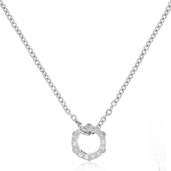 Movado two tone diamond necklace