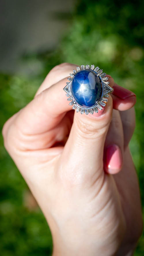 sapphire ring for marriage gift