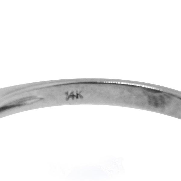 14k White gold tanzanite ring