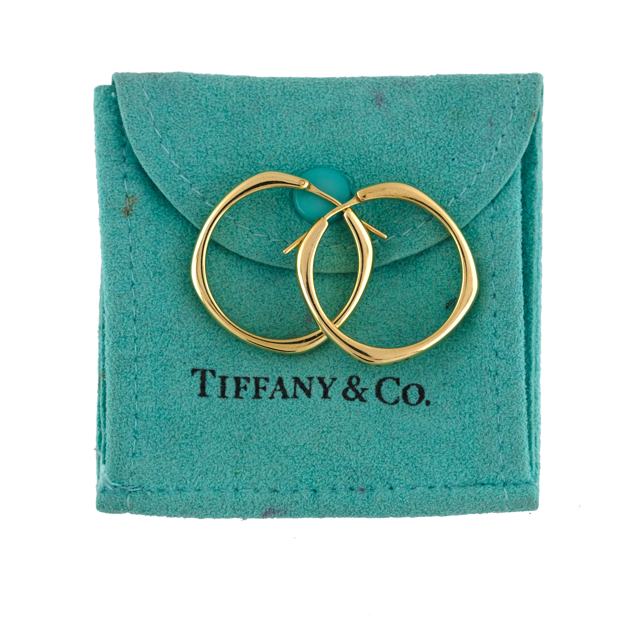tiffany cushion hoop earrings