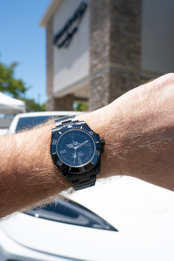 casete eterno pastel New Watch Feature: All Black DLC Rolex No Date Submariner 114060