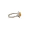 18k Two Tone 1.08ctw Yellow Diamond Engagement Ring