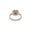 18k Two Tone 1.08ctw Yellow Diamond Engagement Ring