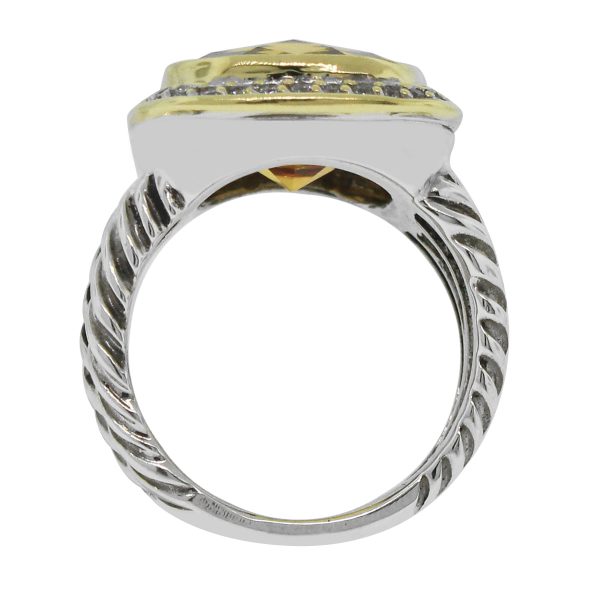 David Yurman Citrine diamond ring