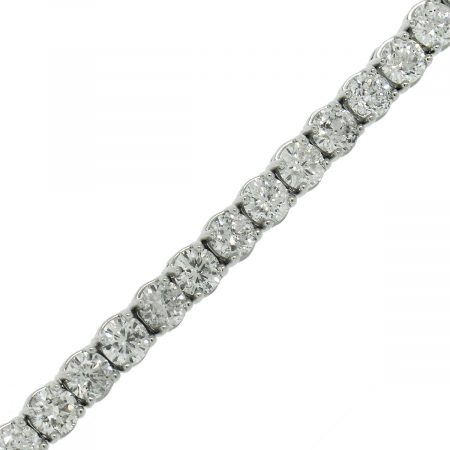 14k White Gold 9.41ctw Diamond Tennis Bracelet