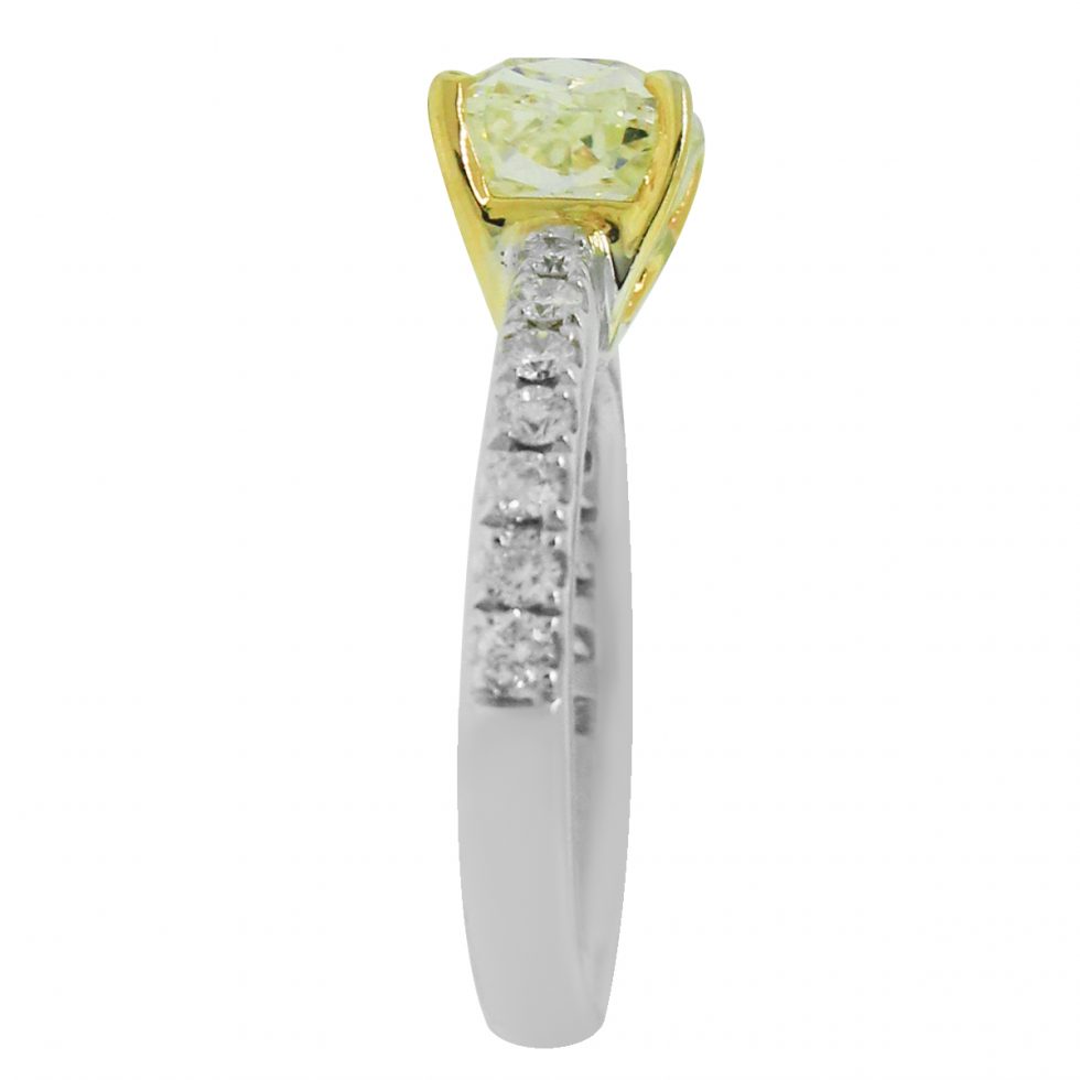 fancy yellow diamond engagment ring