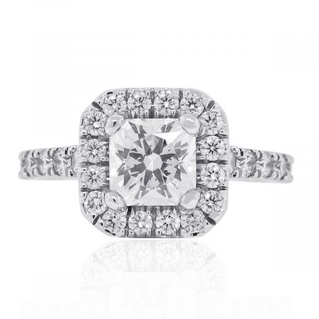 Platinum 0.52ct Hearts On Fire Diamond Engagement Ring