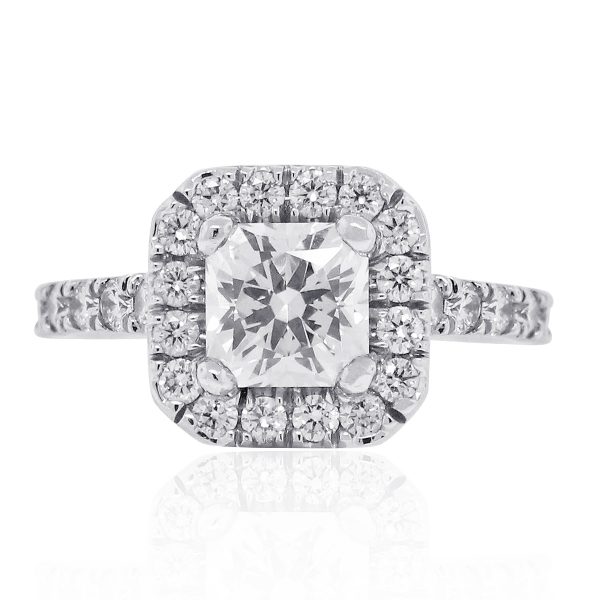 Platinum 0.52ct Hearts On Fire Diamond Engagement Ring