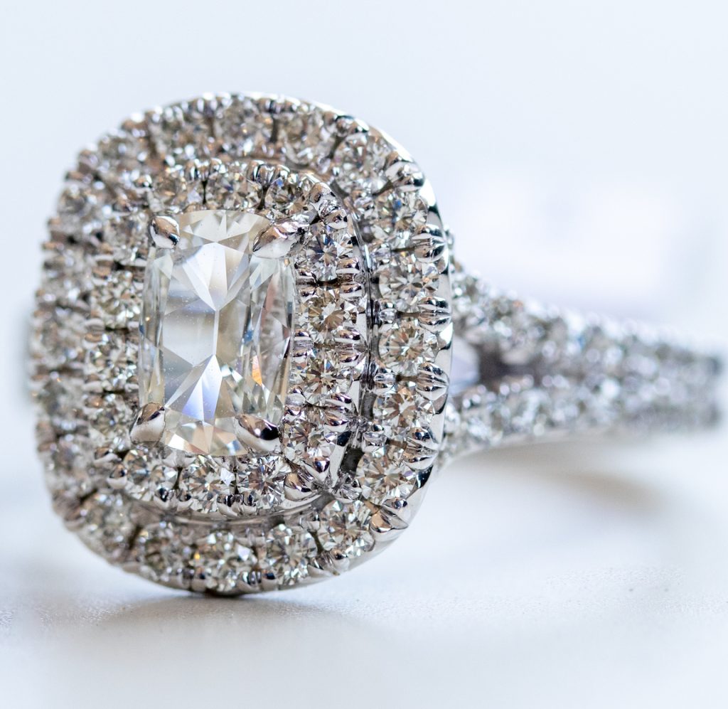 double halo engagement rings in boca raton