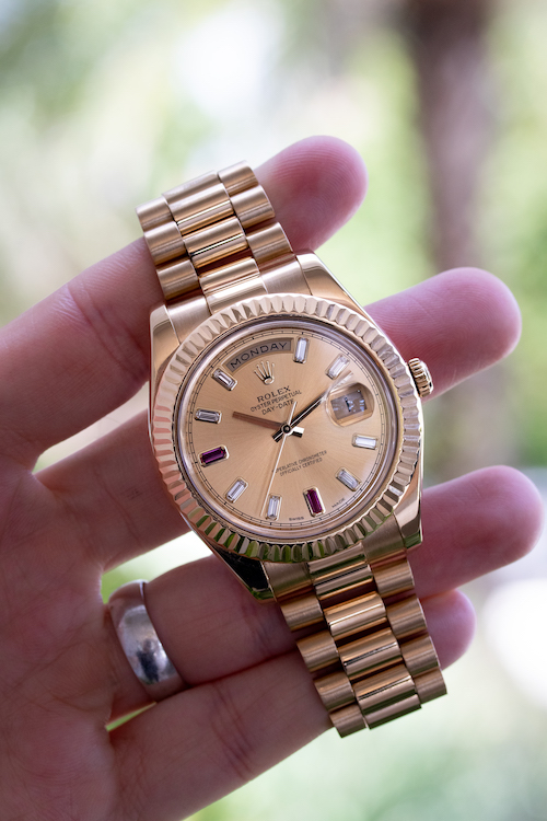 Rolex Day-Date II Yellow Gold 218238