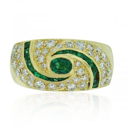 18k Diamond emerald Ring