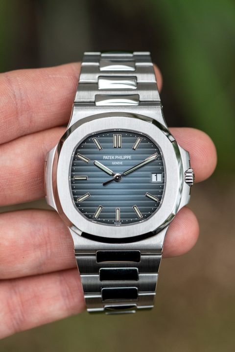 patek philippe blue face nautilus