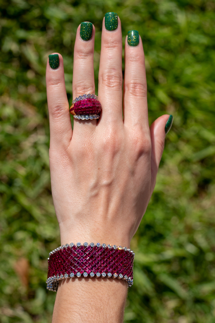 ruby ring and bracelet