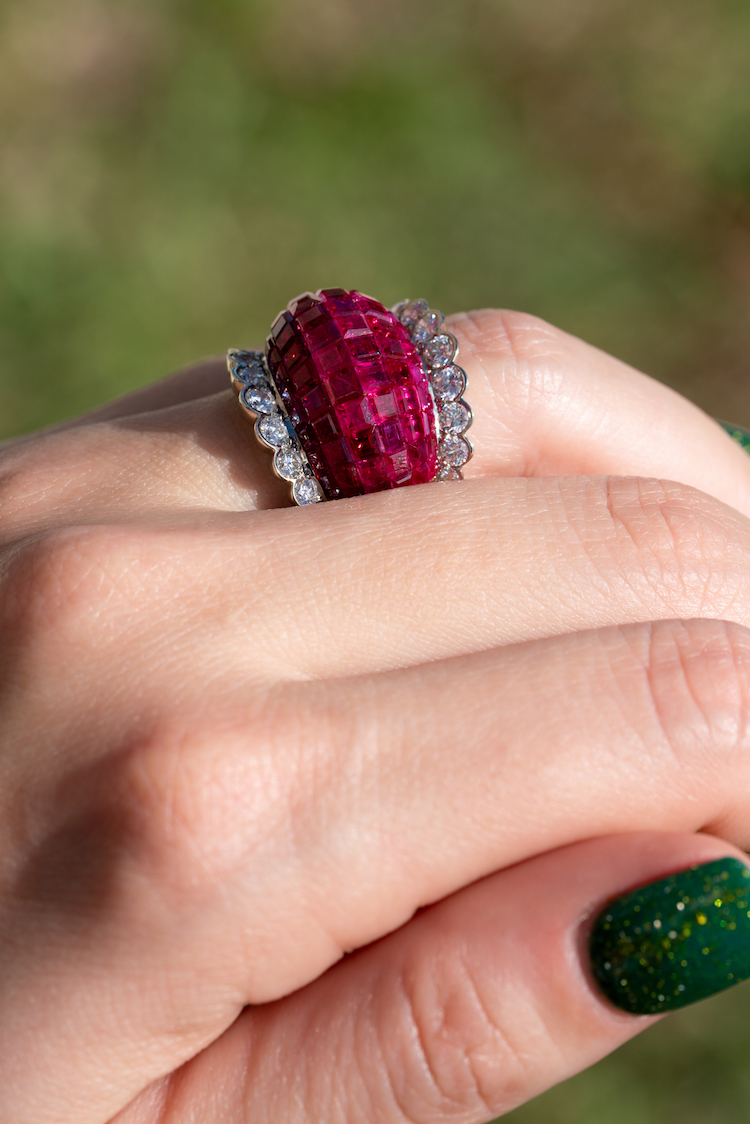 jewelry with rubies