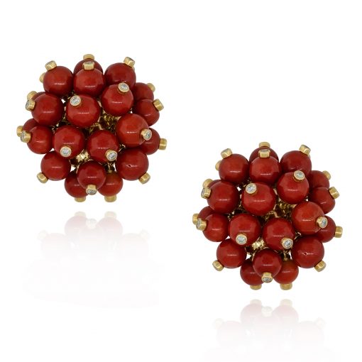 precious coral earrings