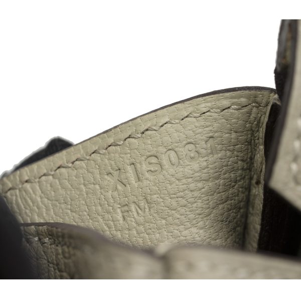 Hermes Birkin 30cm Sauge Clemence Leather Handbag