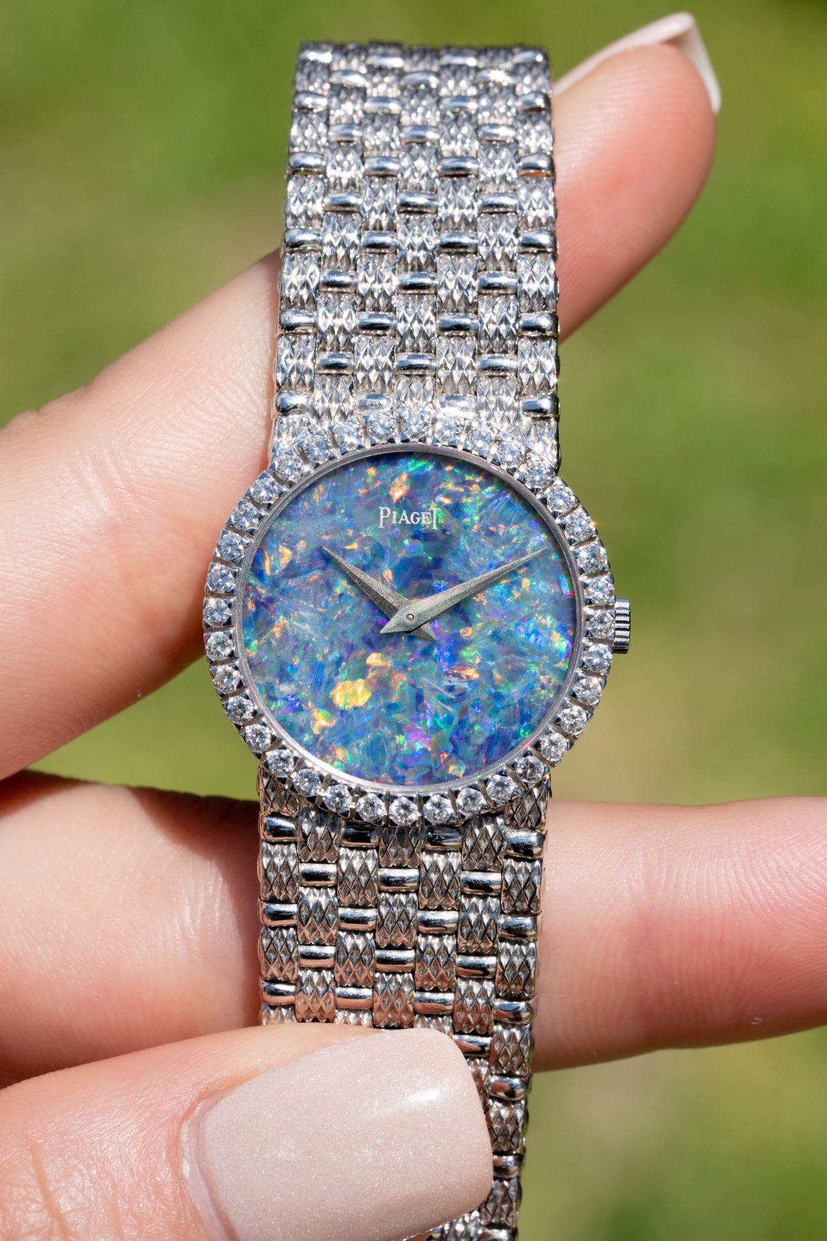 An opal dial Piaget watch