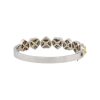 18k White Gold Natural 5.84 Carat Fancy Yellow Heart Diamond Bangle - Image 5