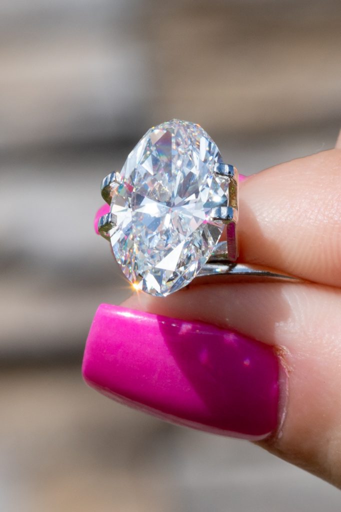 A ring featuring an opal gemstone