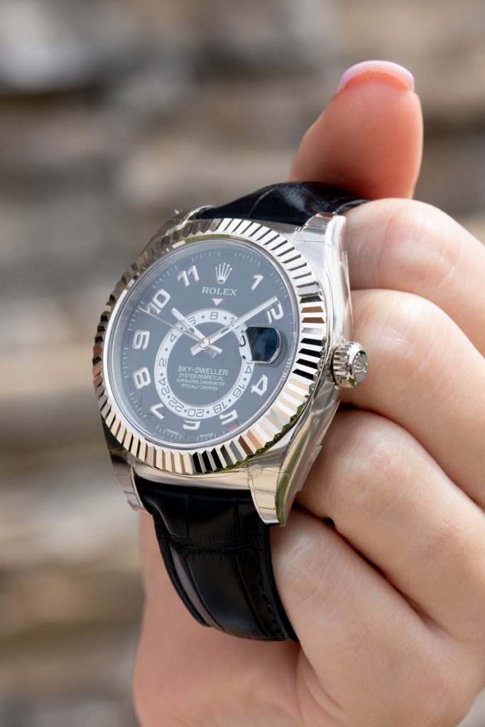 rolex sky-dweller wristwatch