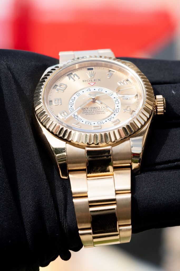 the Rolex Yachtmaster II on the wrist