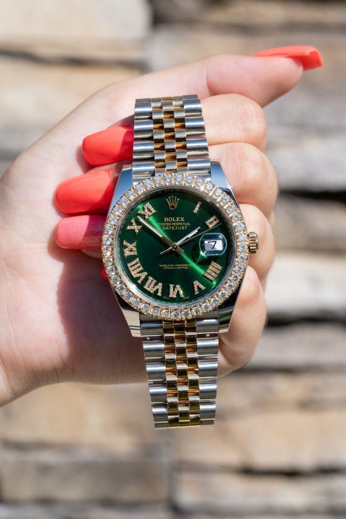 a pre-owned Rolex wristwatch