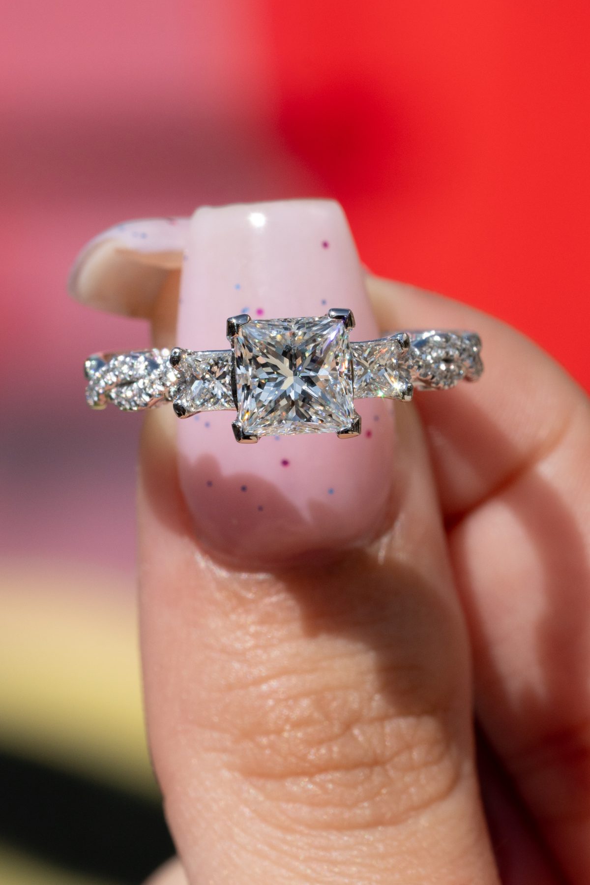 Buy a Princess cut diamond engagement ring