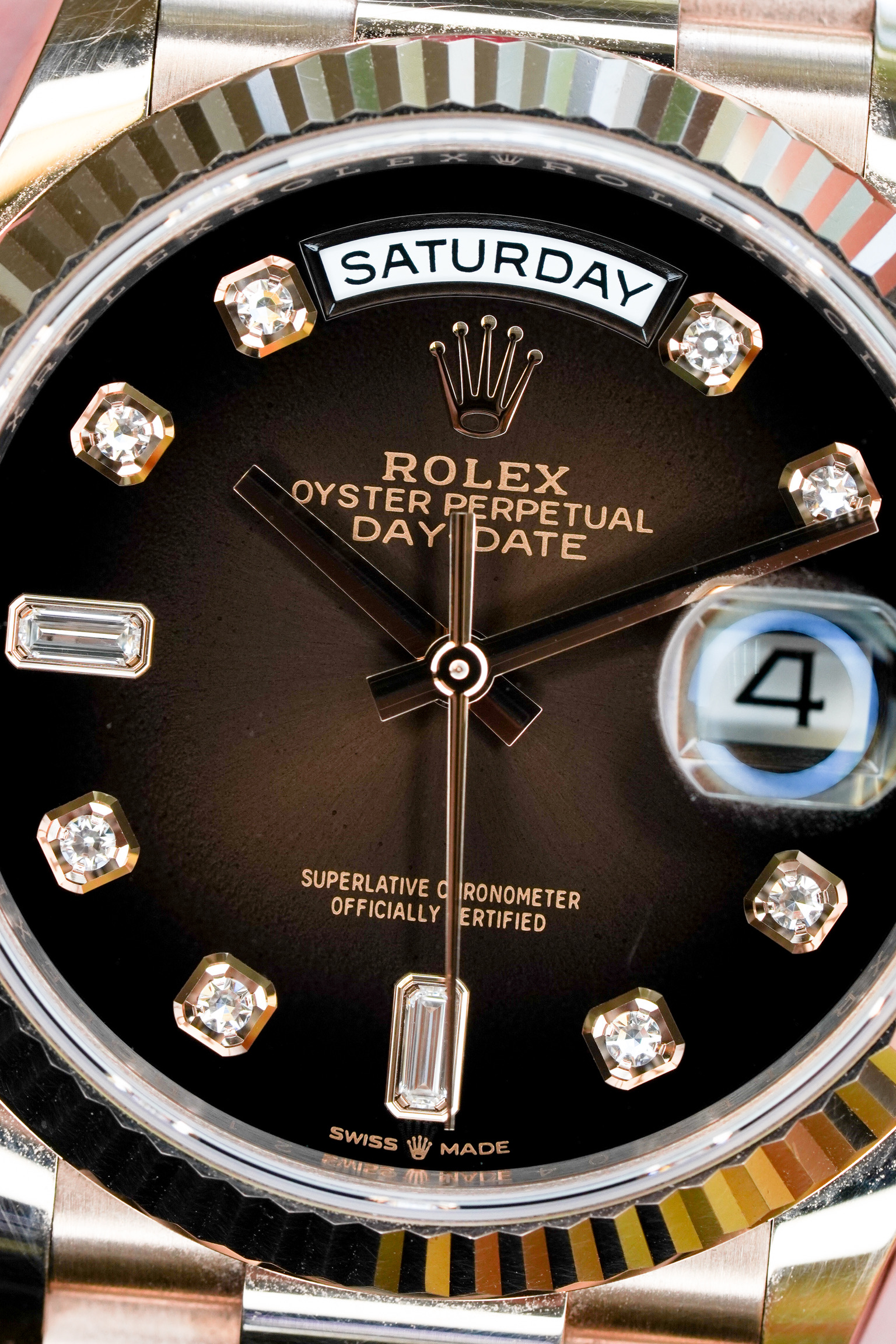 Rolex Day-Date with Chocolate Dial - Raymond Lee Jewelers