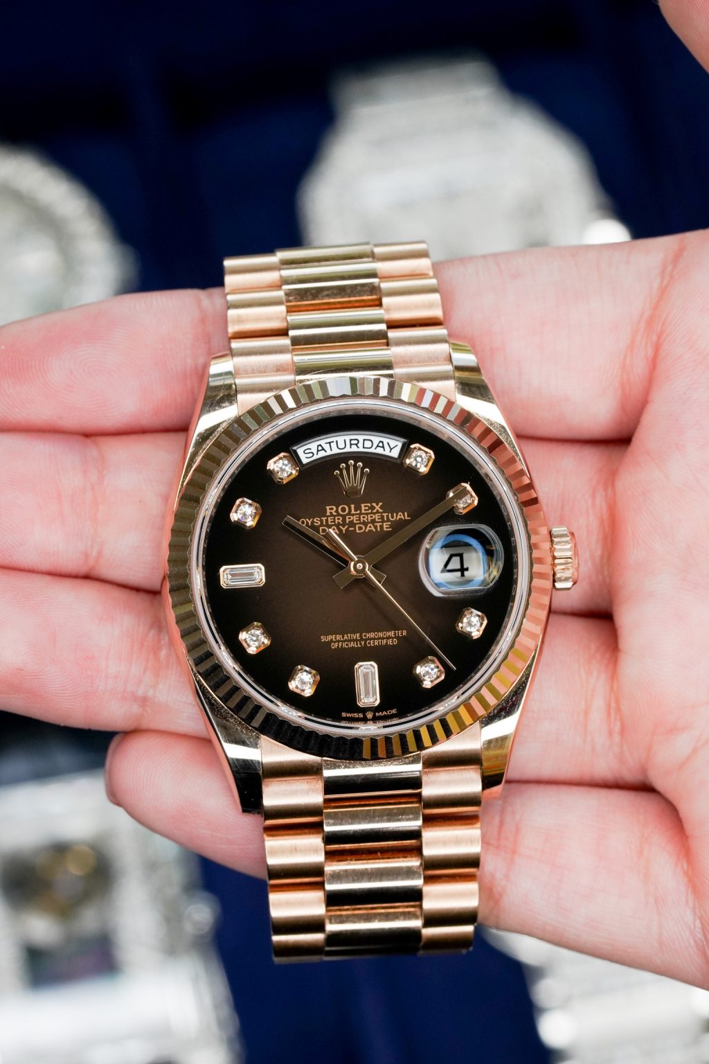 rolex-day-date-with-chocolate-dial-raymond-lee-jewelers