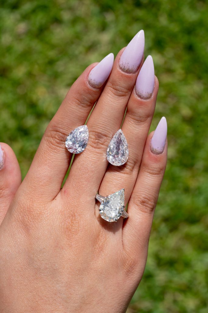 pear shaped diamond jewelry