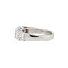 14k White Gold 2.71ctw Asscher Cut Five Diamond Stone Ring