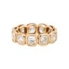18k Rose Gold 6.53ctw Radiant Cut Bezel Set Diamond Eternity Band