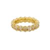 18k Yellow Gold 6.62ctw Fancy Yellow Oval Cut Eternity Band