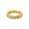 18k Yellow Gold 6.62ctw Fancy Yellow Oval Cut Eternity Band