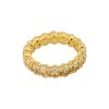 18k Yellow Gold 6.62ctw Fancy Yellow Oval Cut Eternity Band