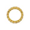 18k Yellow Gold 6.62ctw Fancy Yellow Oval Cut Eternity Band