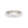18k White Gold 6.71ctw Cushion Cut Diamond Eternity Band