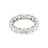 18k White Gold 6.71ctw Cushion Cut Diamond Eternity Band