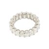 24k White Gold 8.97ctw Emerald Cut Diamond Eternity Band