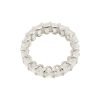 24k White Gold 8.97ctw Emerald Cut Diamond Eternity Band