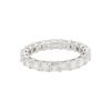 14k White Gold 2.92ctw Radiant Cut Diamond Eternity Band