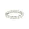 14k White Gold 2.92ctw Radiant Cut Diamond Eternity Band